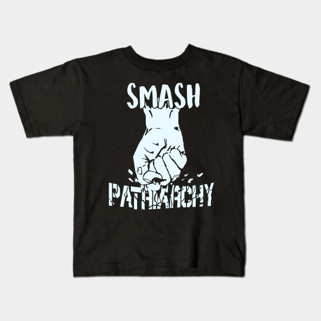 Smash Patriarchy Light Kids T-Shirt by AidanJWar